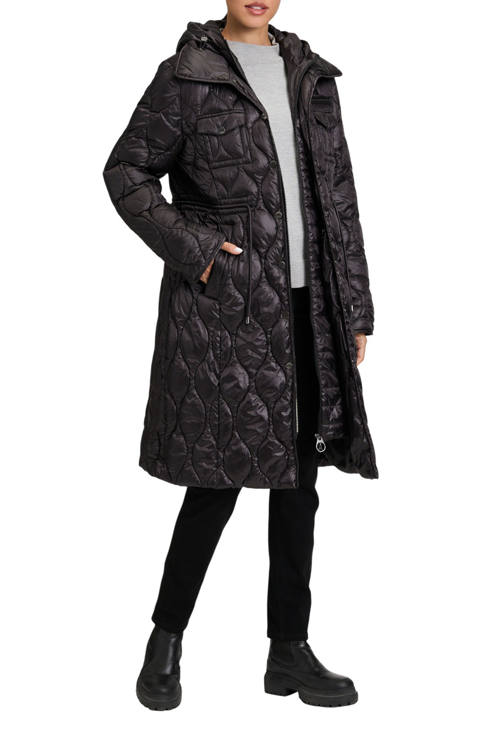 Пальто стеганое|Основной цвет:Черный Женский Betty Barclay Пальто стеганое (цвет ), артикул 7933/1575 | Фото 3