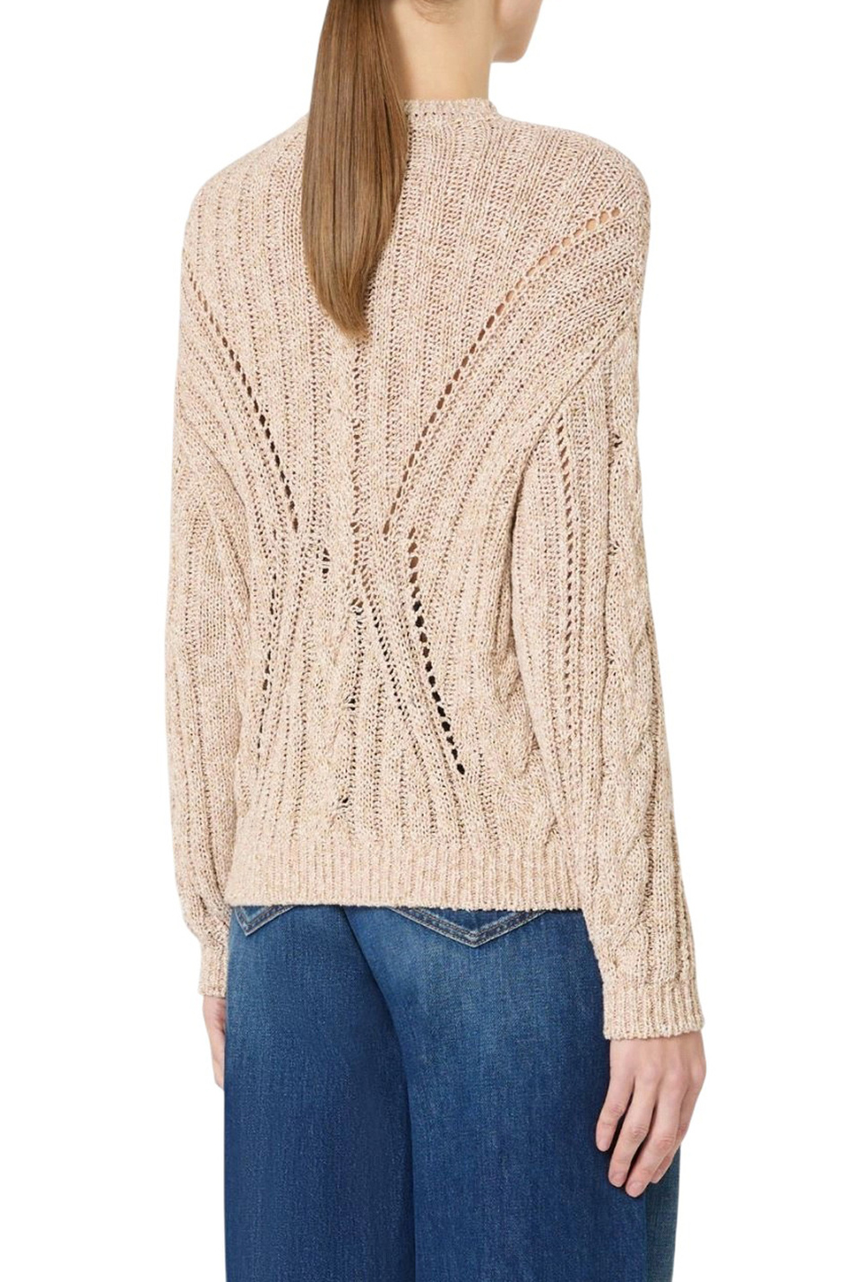 Джемпер TIRSI с люрексом|Основной цвет:Бежевый Женский Max Mara Джемпер TIRSI с люрексом (цвет ), артикул 2616361111 | Фото 4