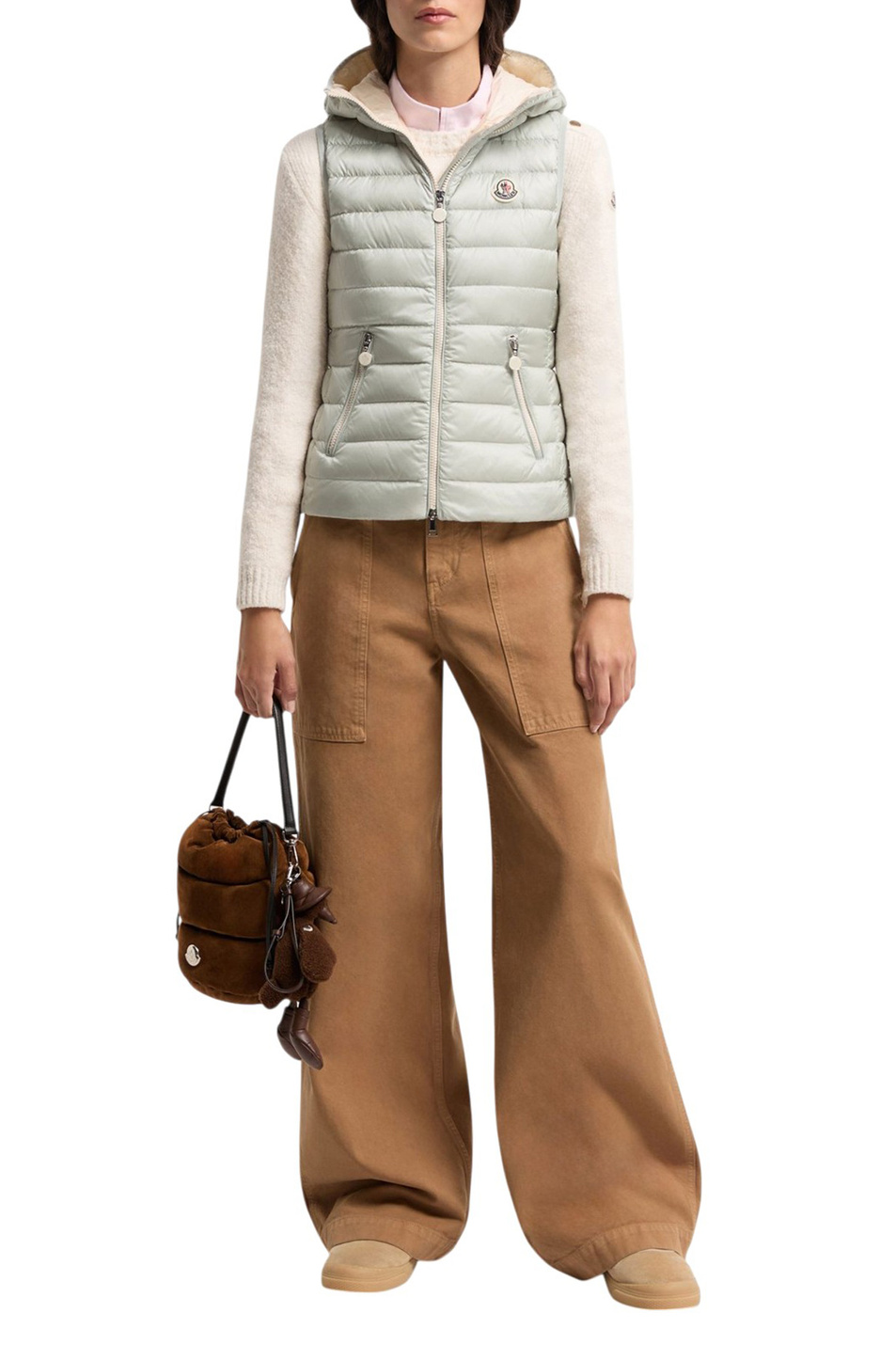 Женский Moncler Жилет GLYGOSSE с пуховым наполнителем (цвет ), артикул L10931A00098-597YG | Фото 2