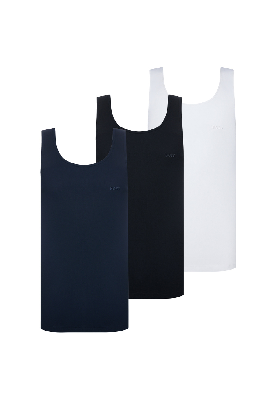 Майка из хлопка в комплекте из 3 шт|Основной цвет:Разноцветный Мужской BOSS Майка из хлопка в комплекте из 3 шт (цвет ), артикул 50542132 | Фото 1