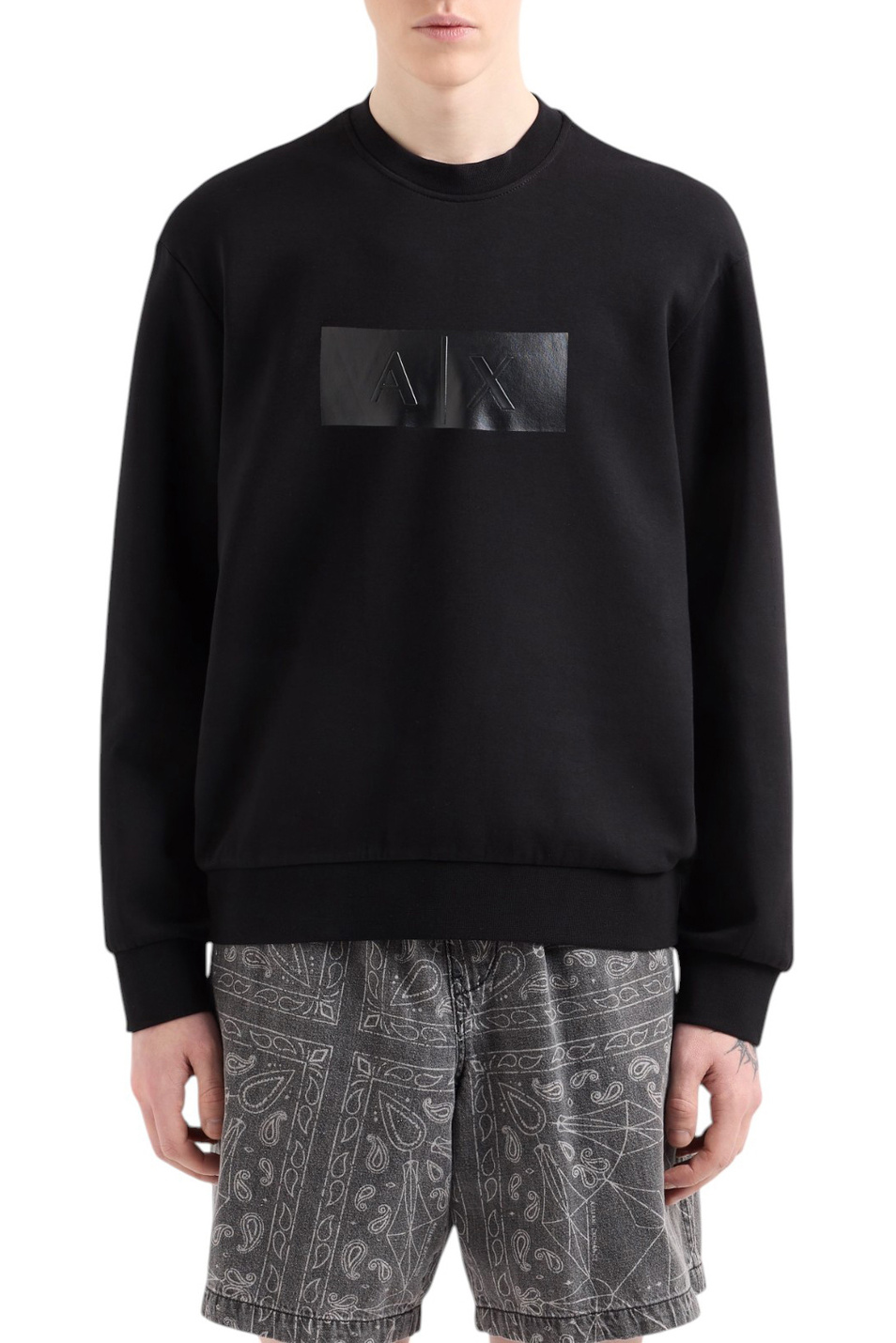 Мужской Armani Exchange Свитшот из смесового хлопка (цвет ), артикул XM000743-AF13047 | Фото 3