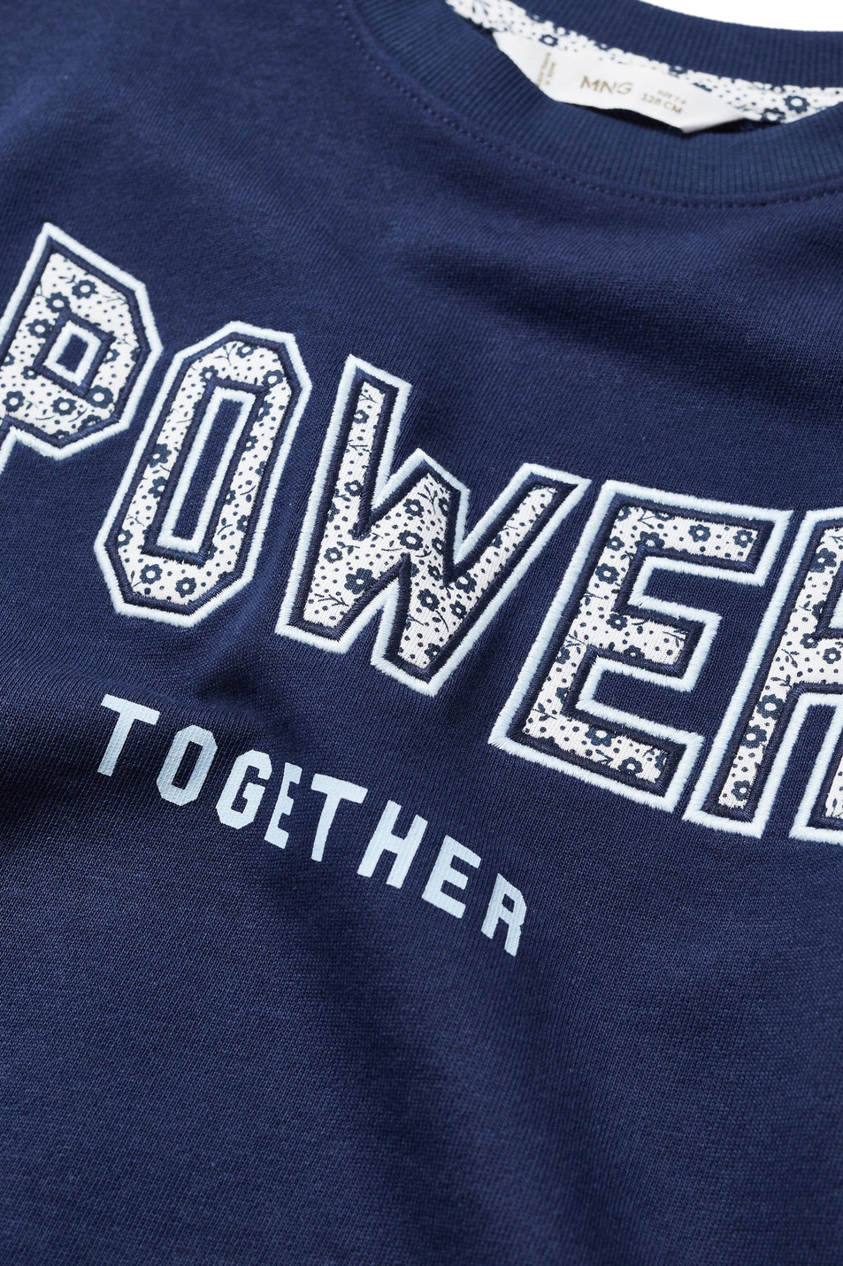 Девочкам Mango Kids Толстовка POWER из натурального хлопка с принтом (цвет ), артикул 47084023 | Фото 3