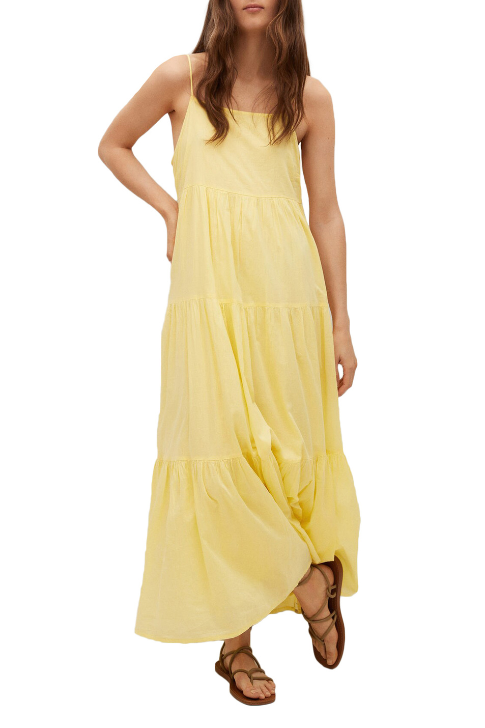 Женский Mango Платье COTTON с воланом (цвет ), артикул 17070185 | Фото 2