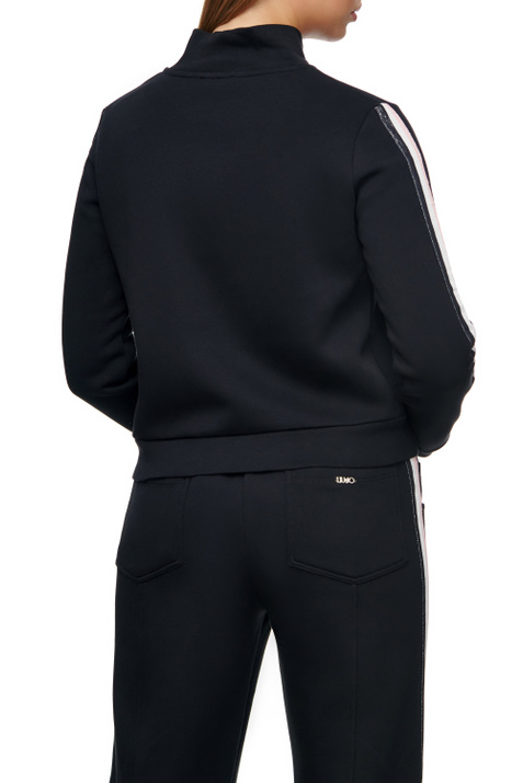 Liu Jo Толстовка на молнии с вышитым лого (Черный цвет), артикул TF2201F0906 | Фото 6
