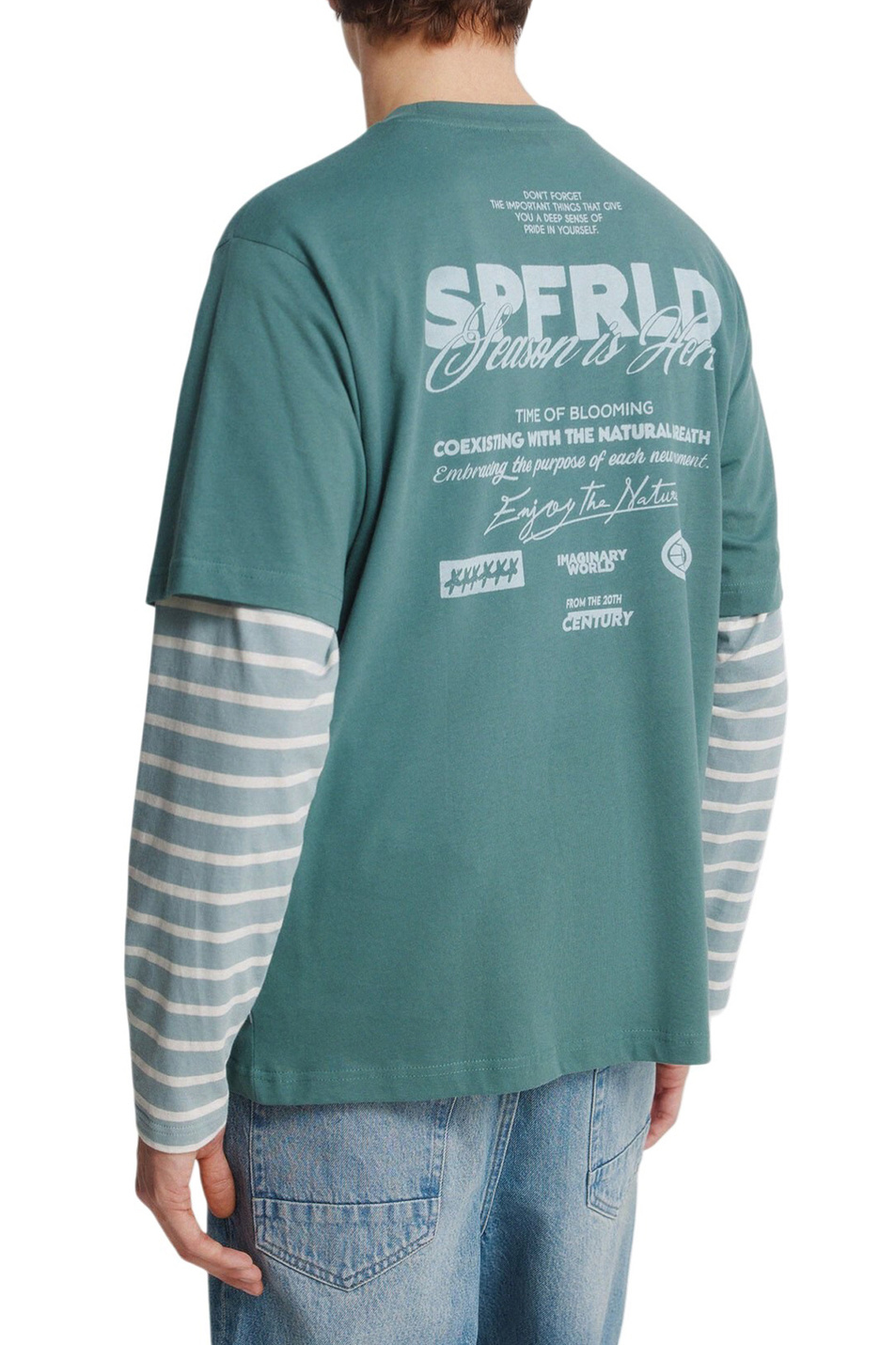 Мужской Springfield Футболка из хлопка (цвет ), артикул 0243381 | Фото 3