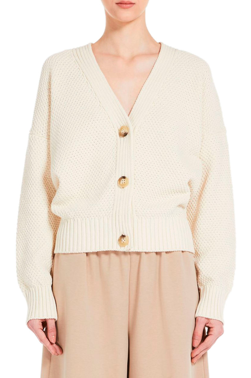 Женский Weekend Max Mara Кардиган WALES из смесового хлопка (цвет ), артикул 2353460339 | Фото 3