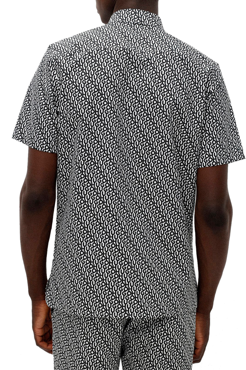 Мужской HUGO Рубашка свободного кроя с фирменным принтом (цвет ), артикул 50473190 | Фото 4