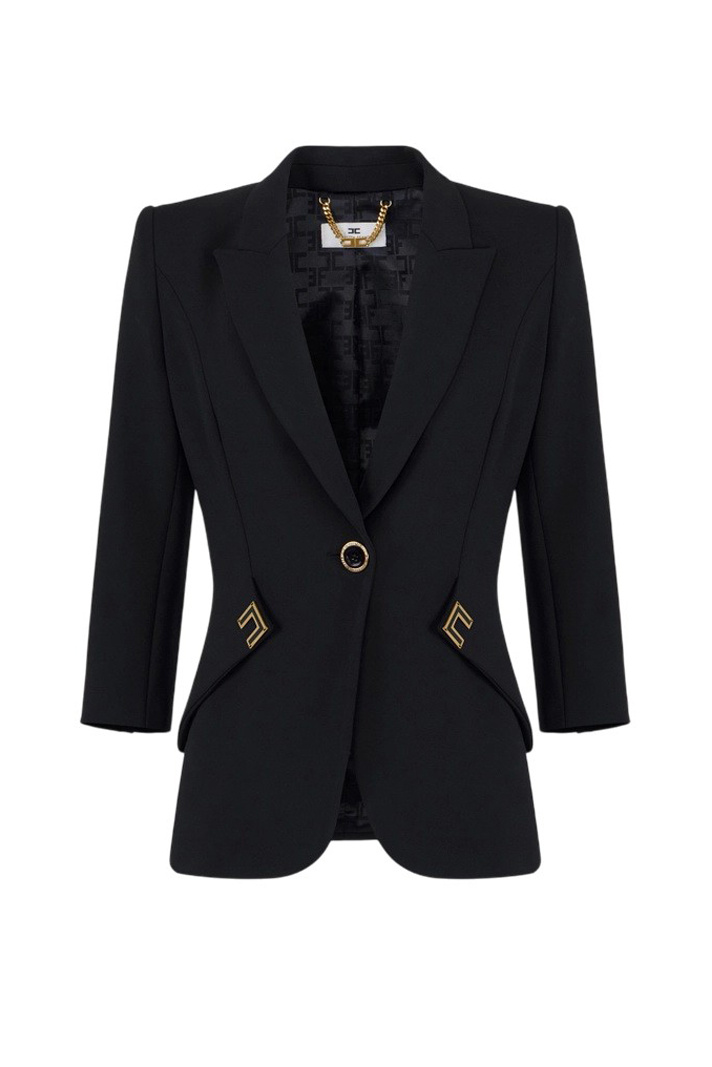 Женский Elisabetta Franchi Пиджак с декором (цвет ), артикул GI21561E2 | Фото 1