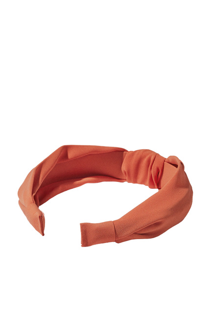 Обруч для волос с узлом|Основной цвет:Оранжевый|Артикул:207511 | Фото 2