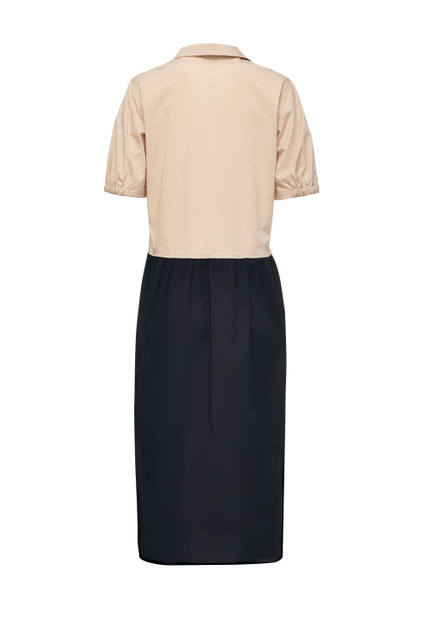 Платье-рубашка TILLA из эластичного хлопка|Основной цвет:Бежевый|Артикул:66537295 | Фото 2