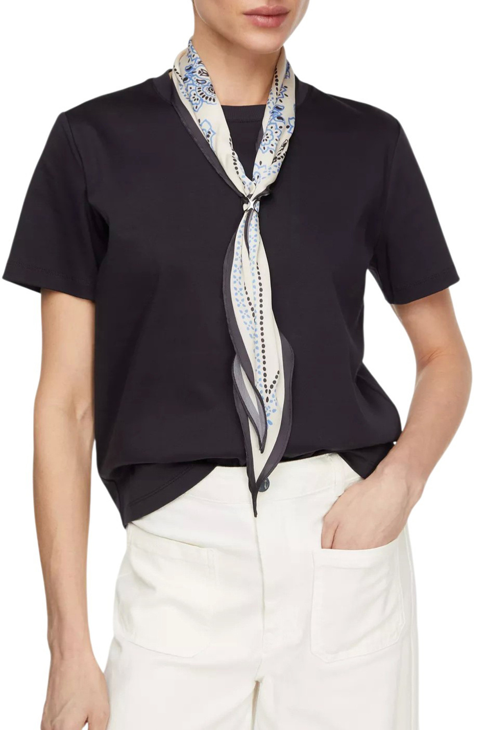 Женский Comma Платок с кольцом-зажимом (цвет ), артикул 2178425 | Фото 3