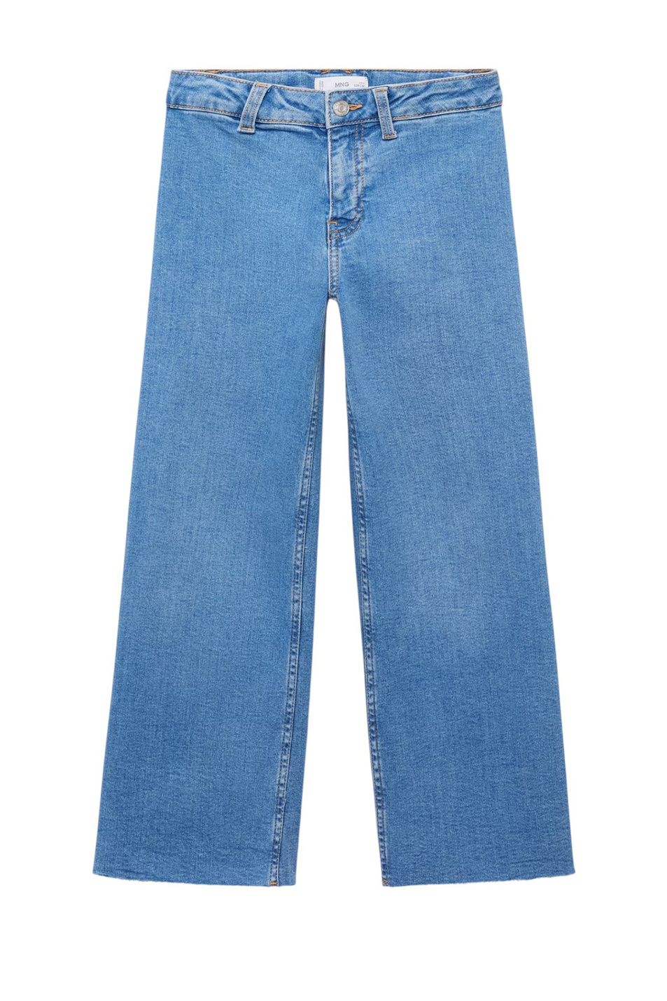 Девочкам Mango Kids Джинсы SEAMLESS из эластичного хлопка (цвет ), артикул 17082534 | Фото 1