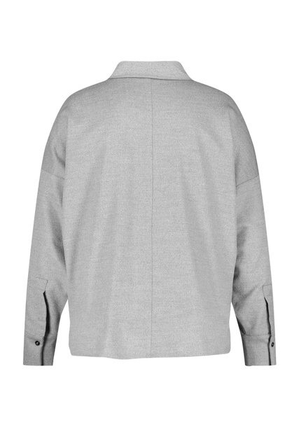 Однотонная рубашка|Основной цвет:Серый|Артикул:160005-21102 | Фото 2
