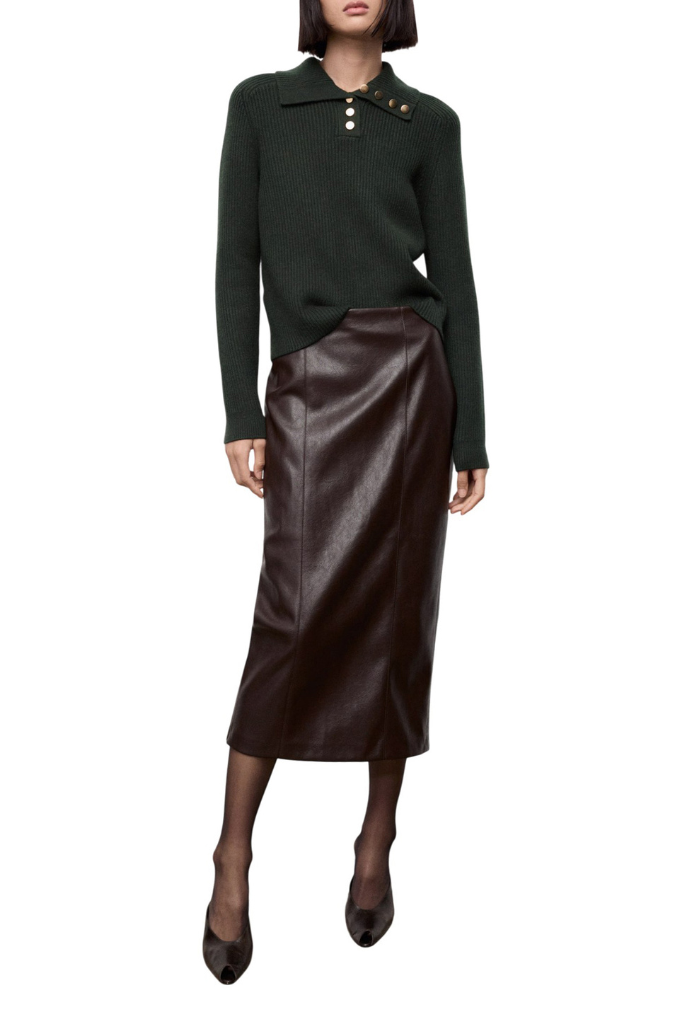 Женский Mango Джемпер поло BOTORI (цвет ), артикул 17007786 | Фото 2