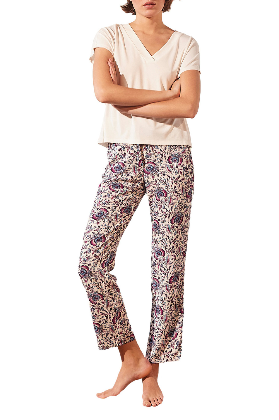 Etam Пижамные брюки BAHRI с цветочным принтом (цвет ), артикул 6528038 | Фото 2