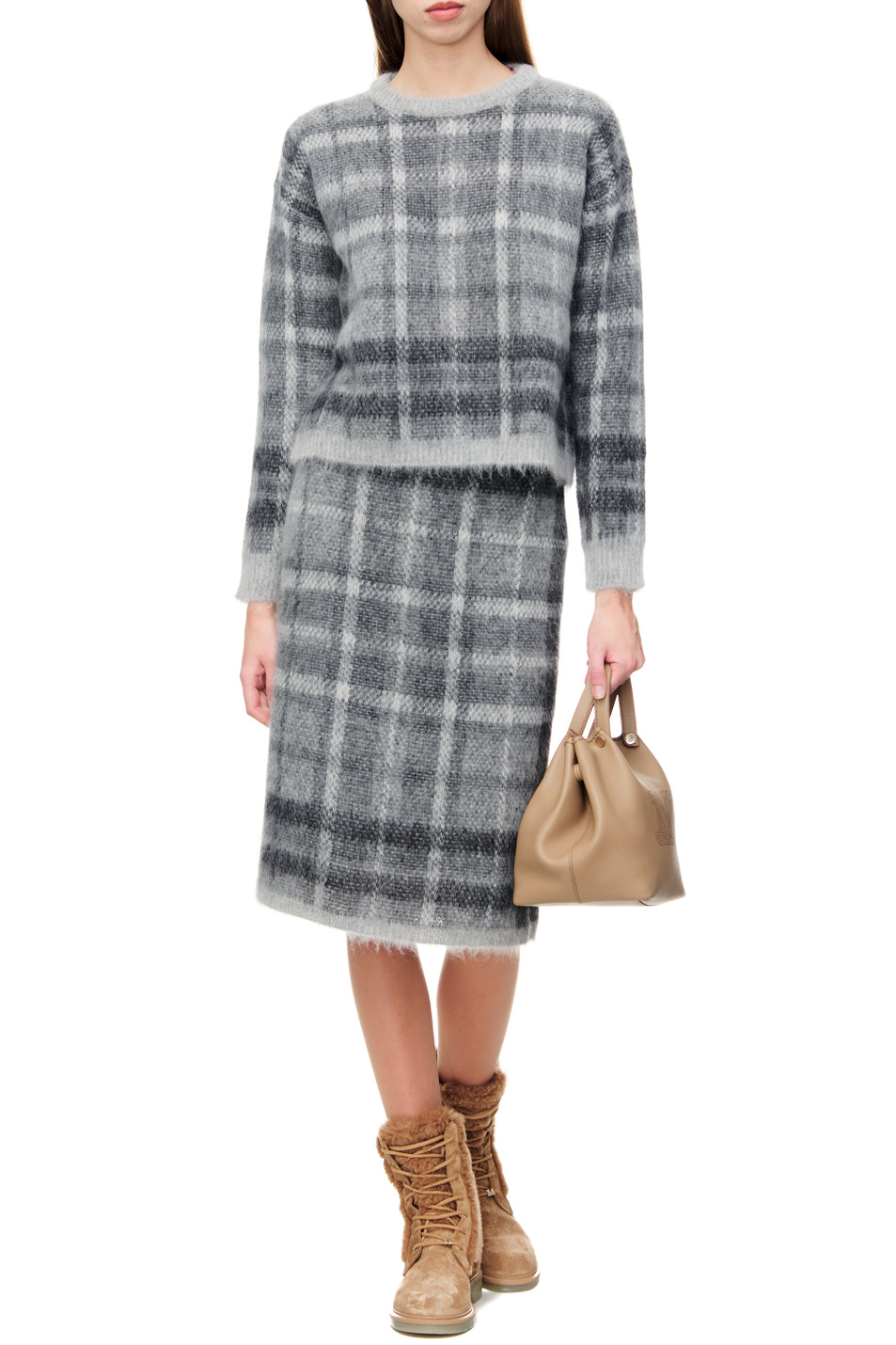Женский Max Mara Юбка REY из смесовой шерсти (цвет ), артикул 63060223 | Фото 3