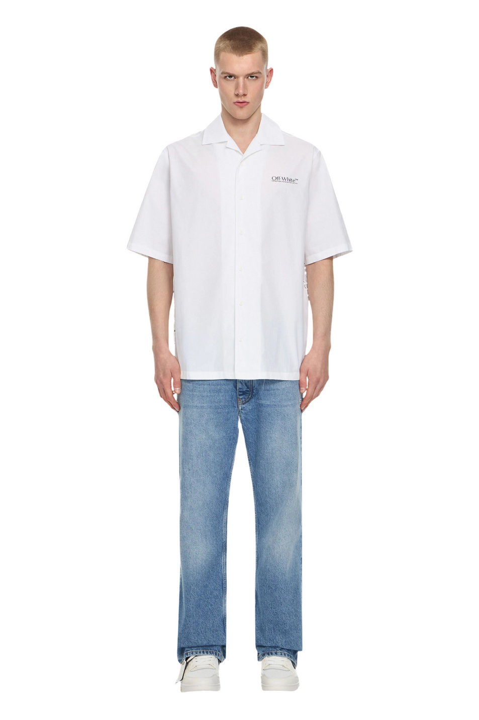 Мужской Off-White Рубашка CIRCLE OFF с принтом (цвет ), артикул OMGG01FS26FAB0061000 | Фото 2
