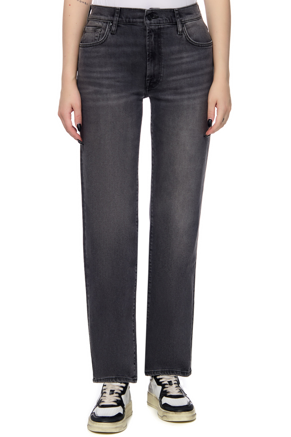 Женский 7 for all Mankind Джинсы однотонные ELLIE (цвет ), артикул JSERC320XC | Фото 4