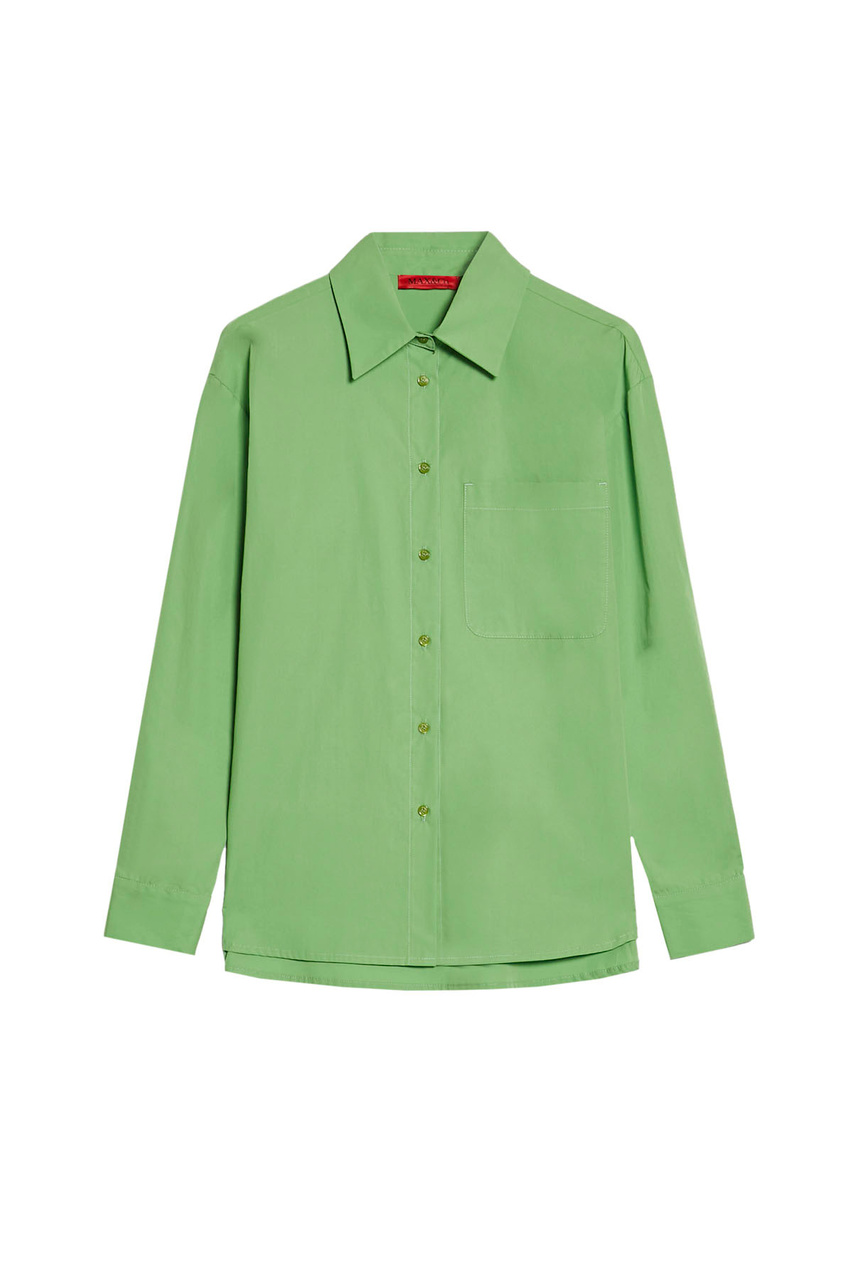 Рубашка VELOURS из натурального хлопка|Основной цвет:Зеленый|Артикул:2416111044 | Фото 1