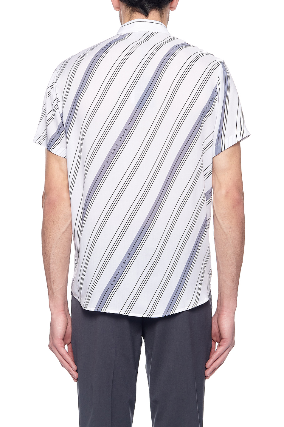 Мужской Emporio Armani Рубашка с принтом в полоску (цвет ), артикул 3K1CB9-1NYMZ | Фото 3