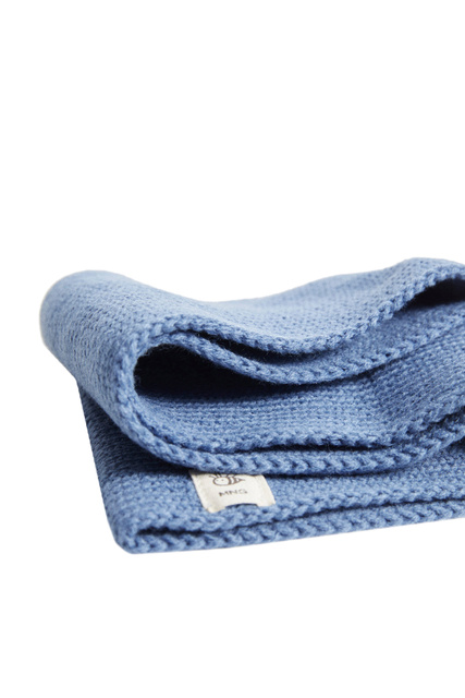 Вязаный шарф CALGARYD|Основной цвет:Голубой|Артикул:37055952 | Фото 2