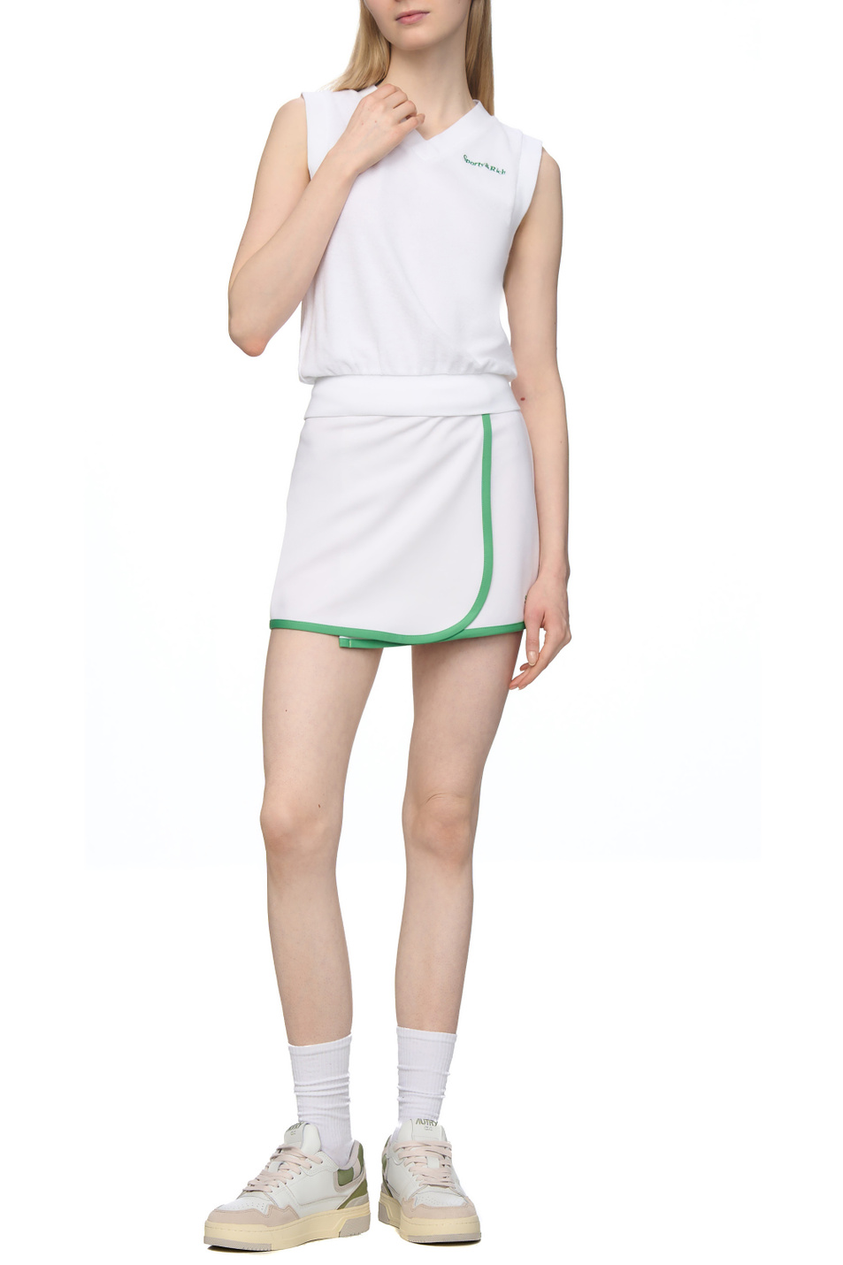 Женский Sporty & Rich Жилет с логотипом (цвет ), артикул WS032S408SW | Фото 3
