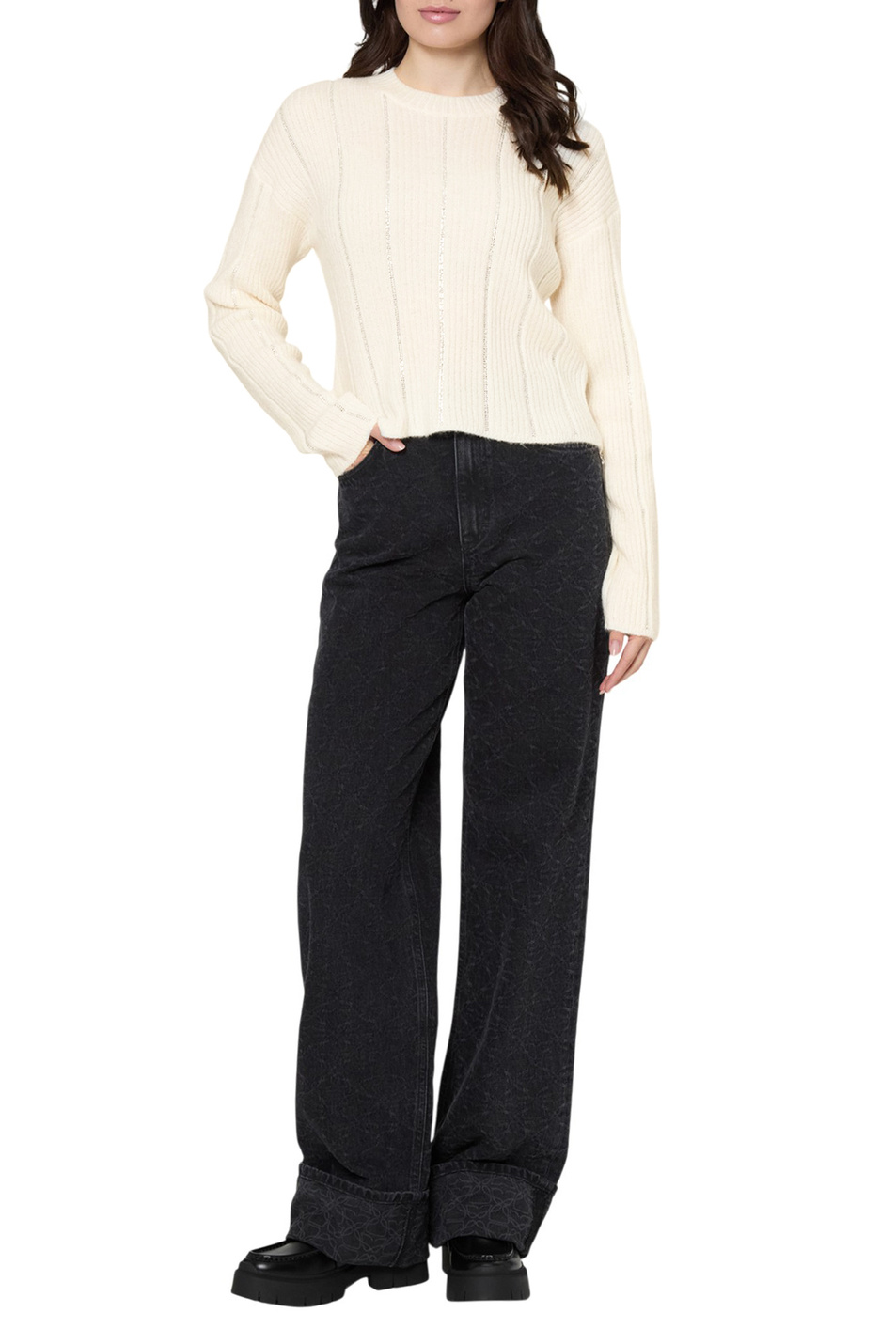 Женский HUGO Джемпер Sviktor со стразами (цвет ), артикул 50548259 | Фото 3