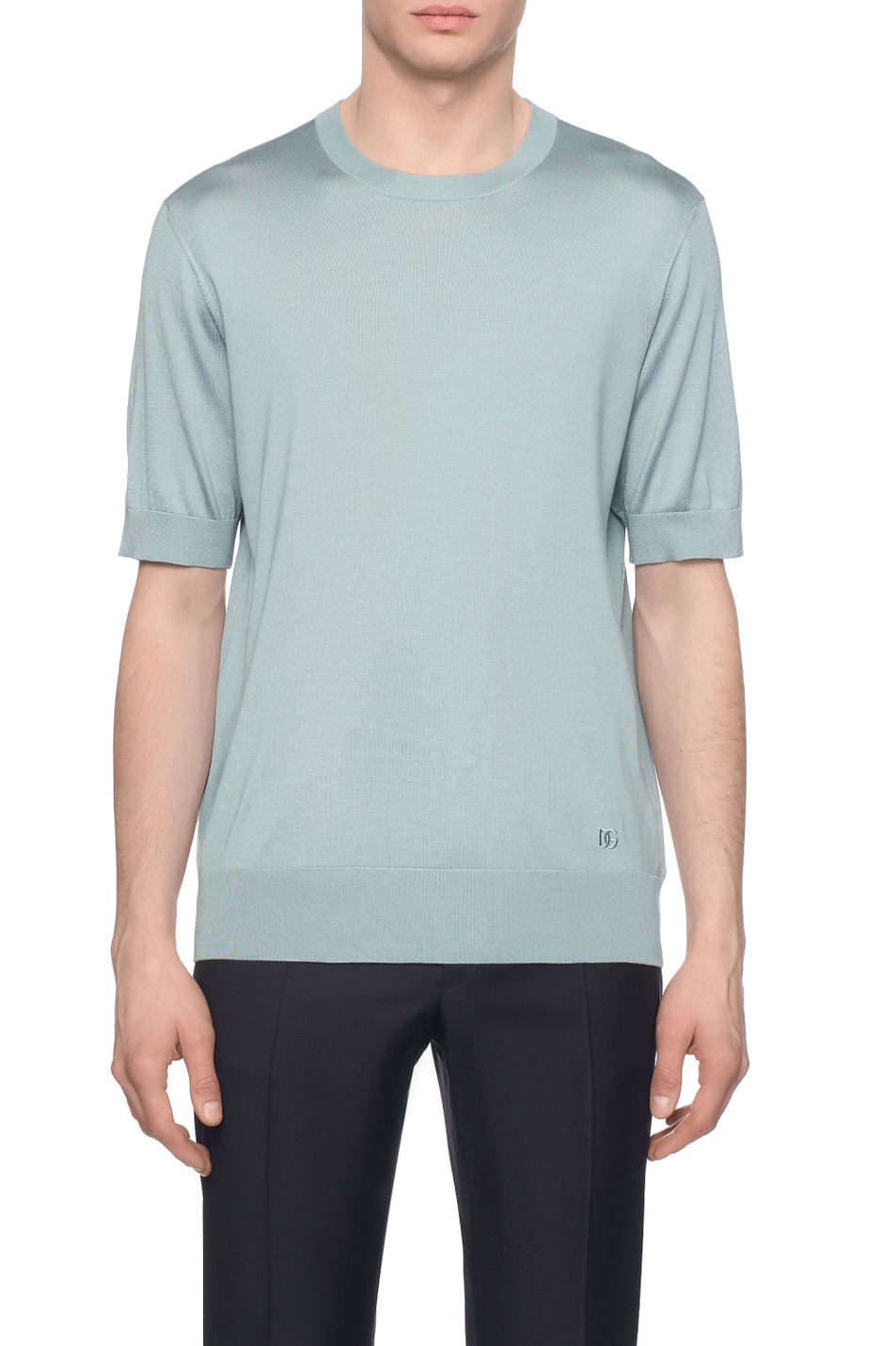 Мужской Dolce & Gabbana Футболка из шелка (цвет ), артикул GXX03Z-JBSO5 | Фото 4