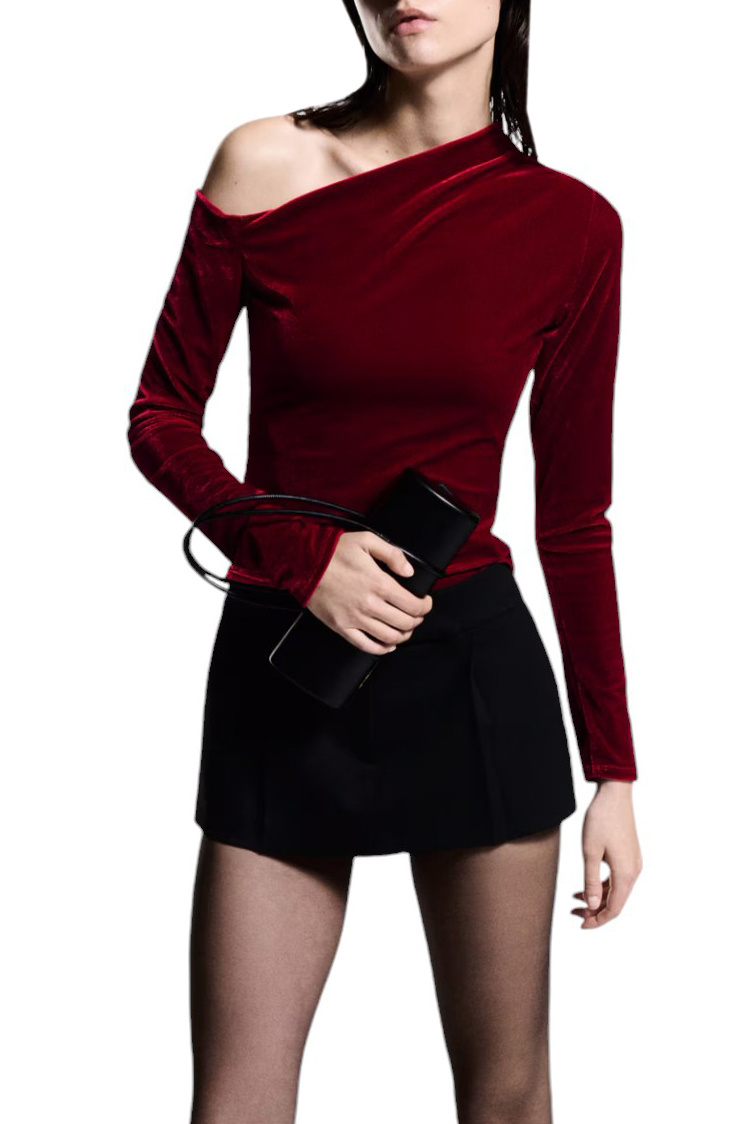 Женский Mango Джемпер XVIRGO с асимметричным вырезом (цвет ), артикул 77049060 | Фото 3