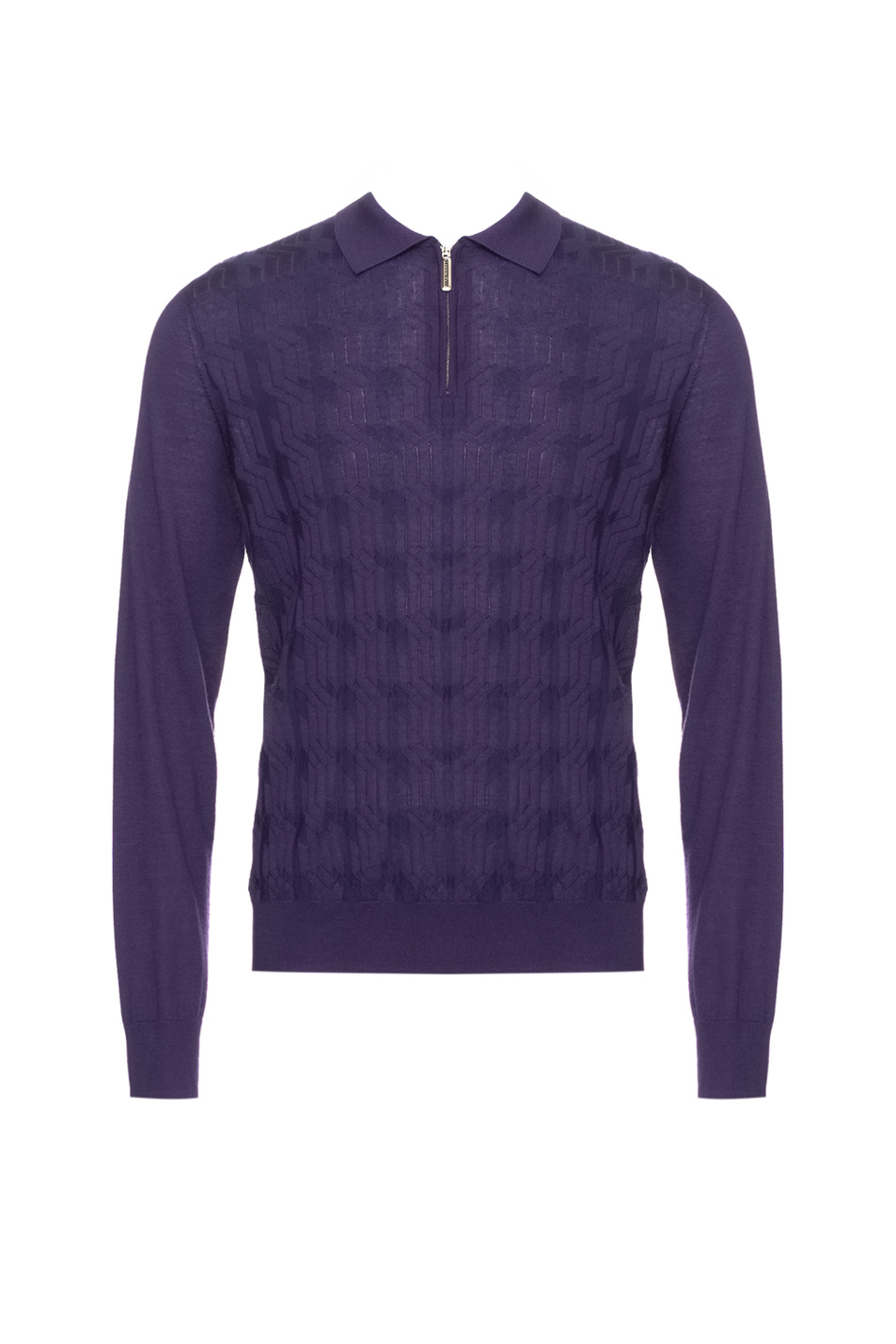 Джемпер поло из кашемира и шелка|Основной цвет:Фиолетовый Мужской Stefano Ricci Джемпер поло из кашемира и шелка (цвет ), артикул K808096P30-F25374 | Фото 1