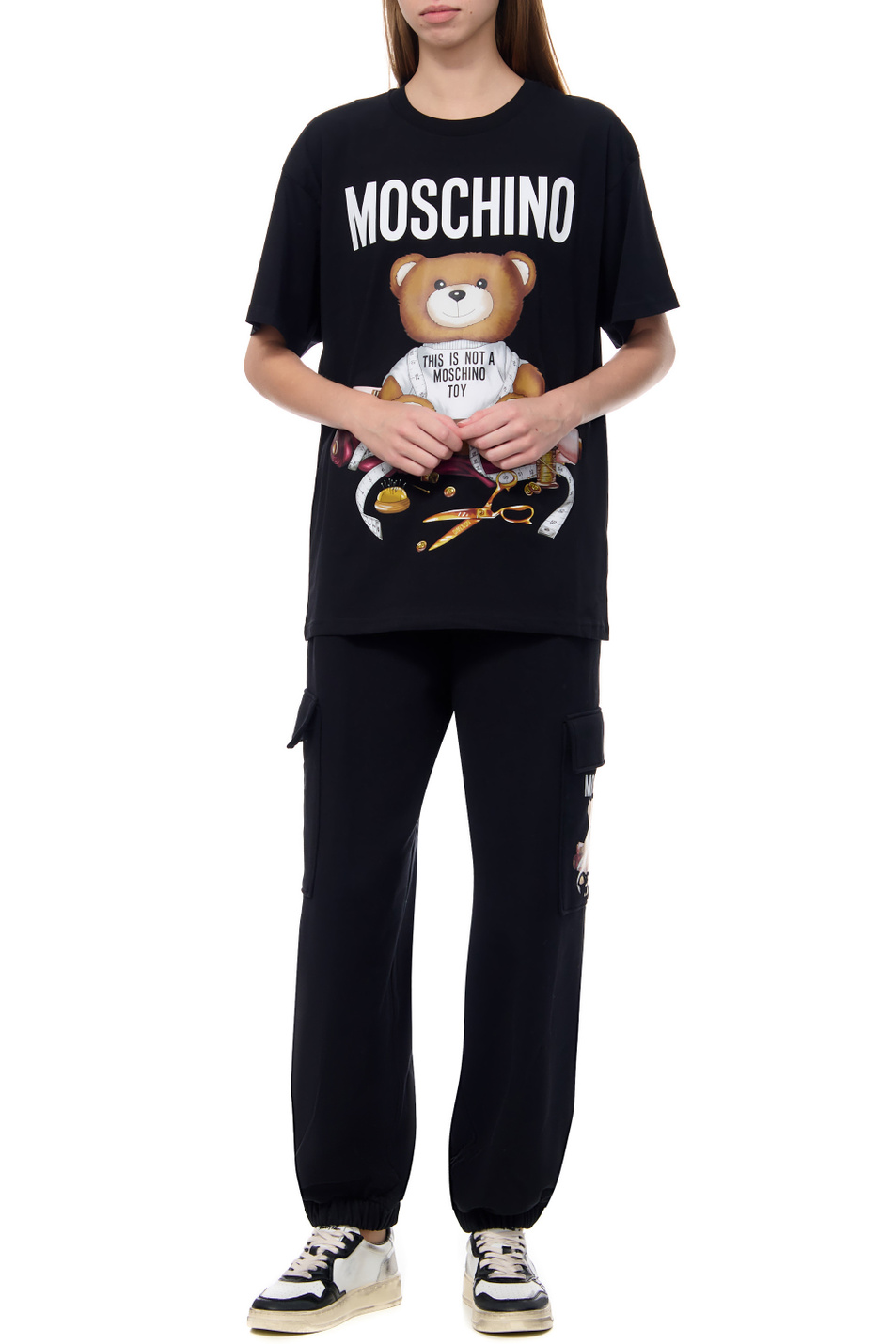 Женский Moschino Футболка из натурального хлопка с принтом (цвет ), артикул V0701-5541 | Фото 2