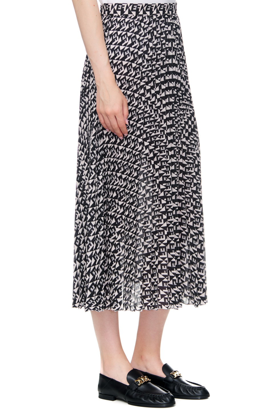 Elisabetta Franchi Плиссированная юбка с принтом (цвет ), артикул GO46726E2 | Фото 5