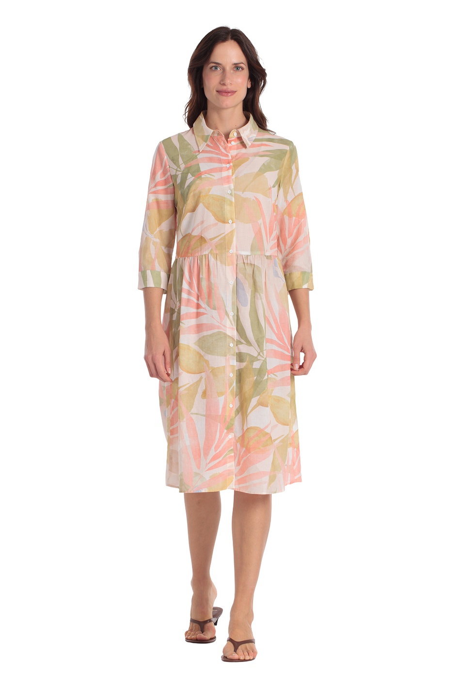 Женский Gerry Weber Платье-рубашка из хлопка (цвет ), артикул N68523 | Фото 3