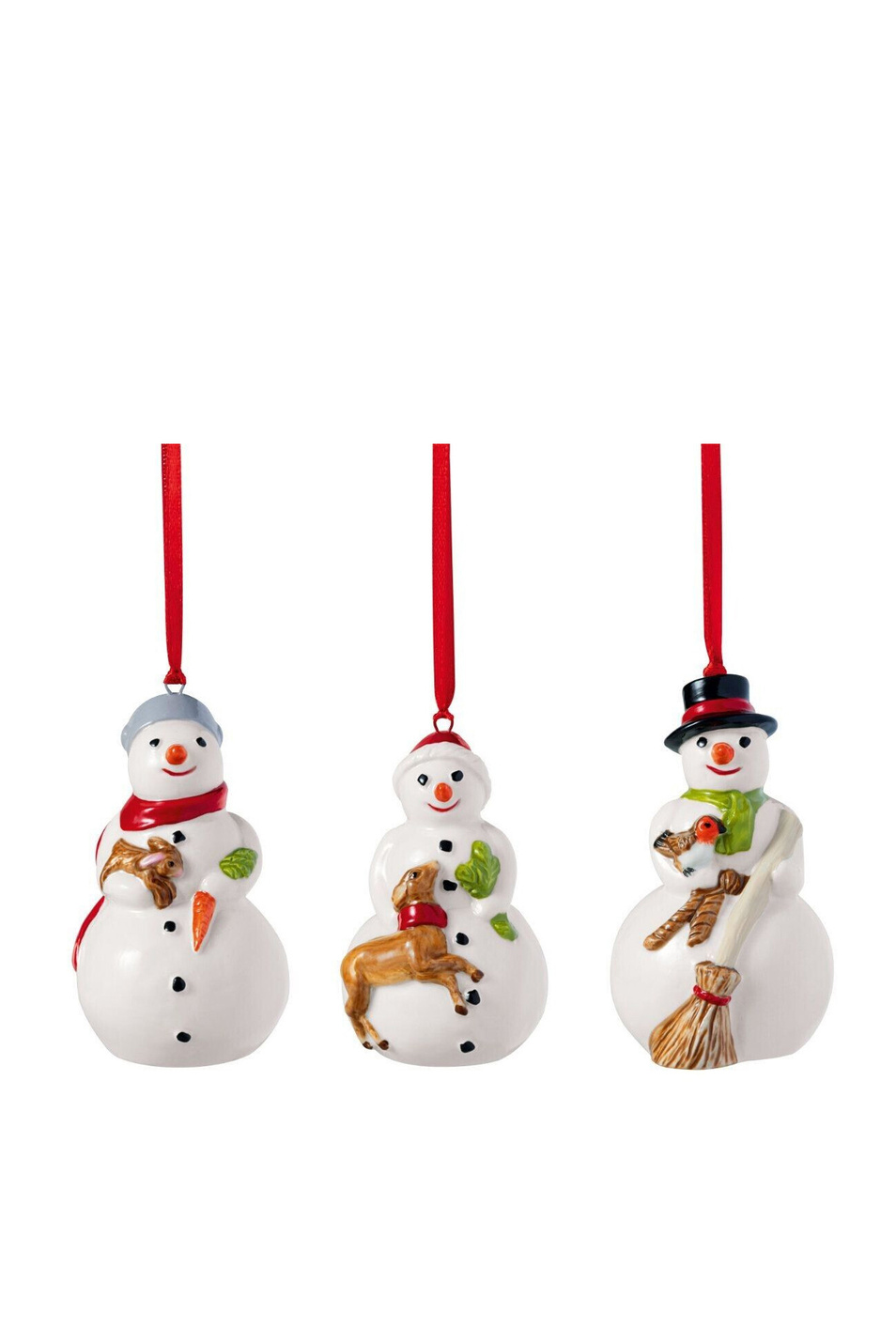Набор фигурок "Снеговики", 5х8 см, 3 шт|Основной цвет:Белый Не имеет пола Villeroy & Boch Набор фигурок "Снеговики", 5х8 см, 3 шт (цвет ), артикул 14-8331-6693 | Фото 1