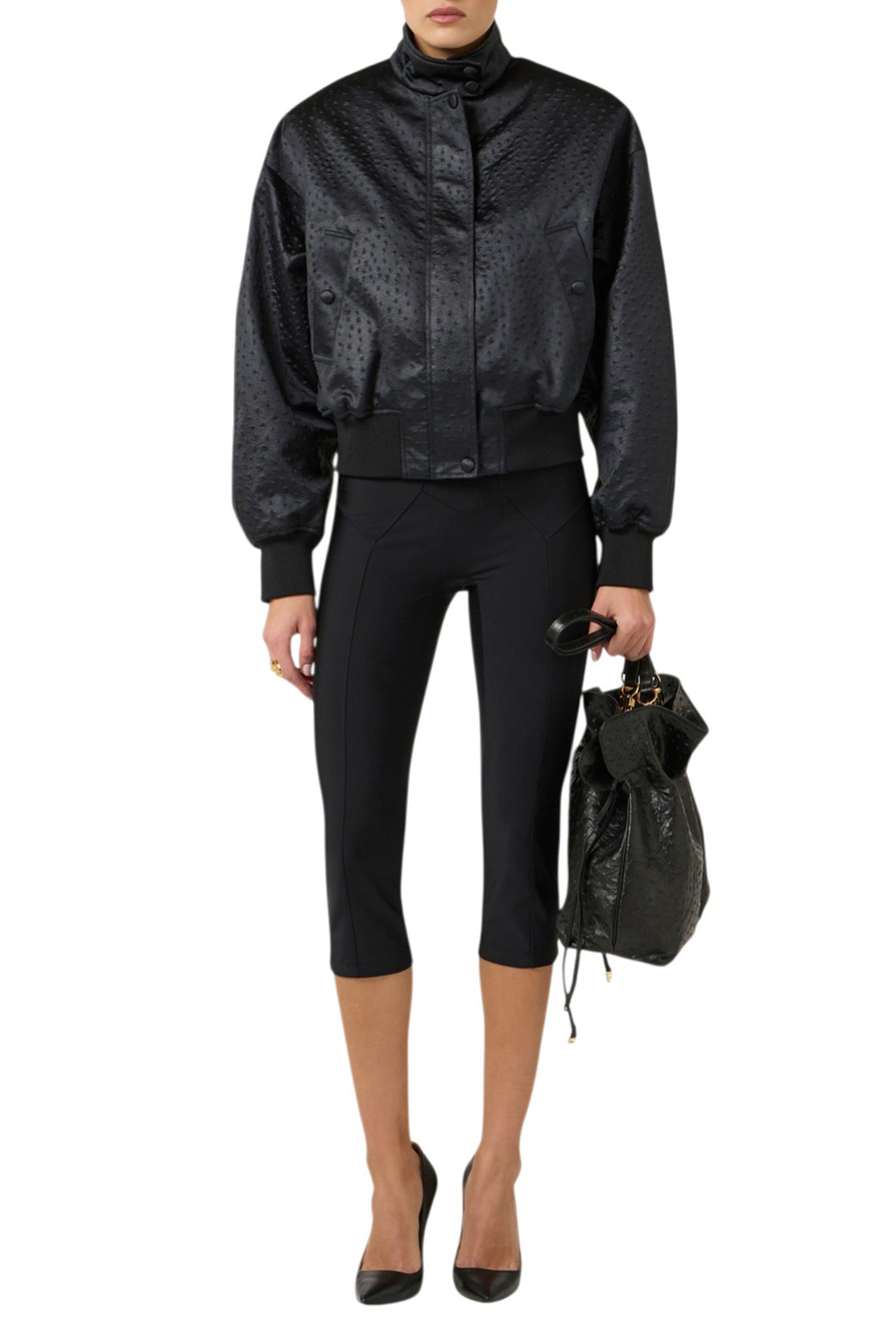 Женский Elisabetta Franchi Бобмер с фактурной отделкой (цвет ), артикул GB06D63E2 | Фото 2