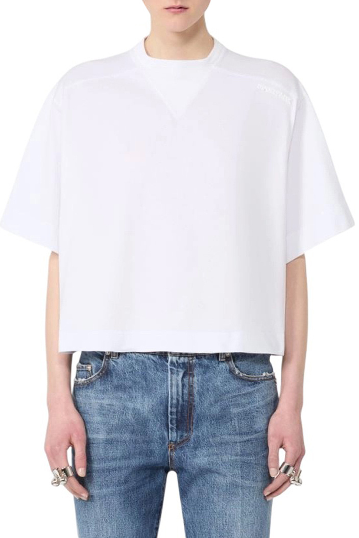 Женский Sportmax Футболка MASSA из хлопка (цвет ), артикул 2612941035 | Фото 3