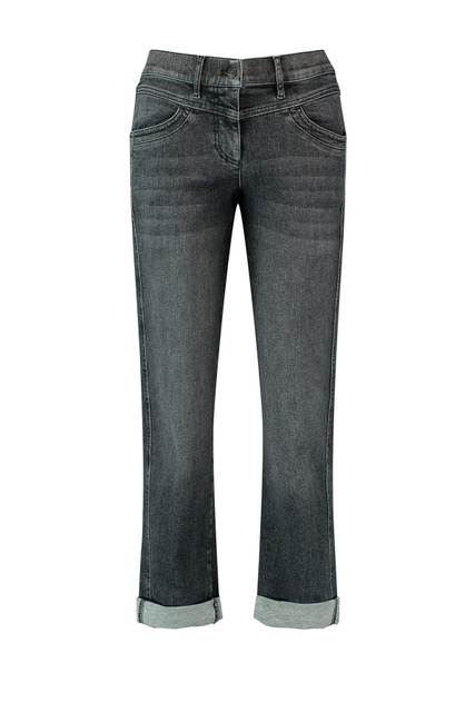 Укороченные джинсы|Основной цвет:Серый|Артикул:722065-66820-Best4me Rela | Фото 1