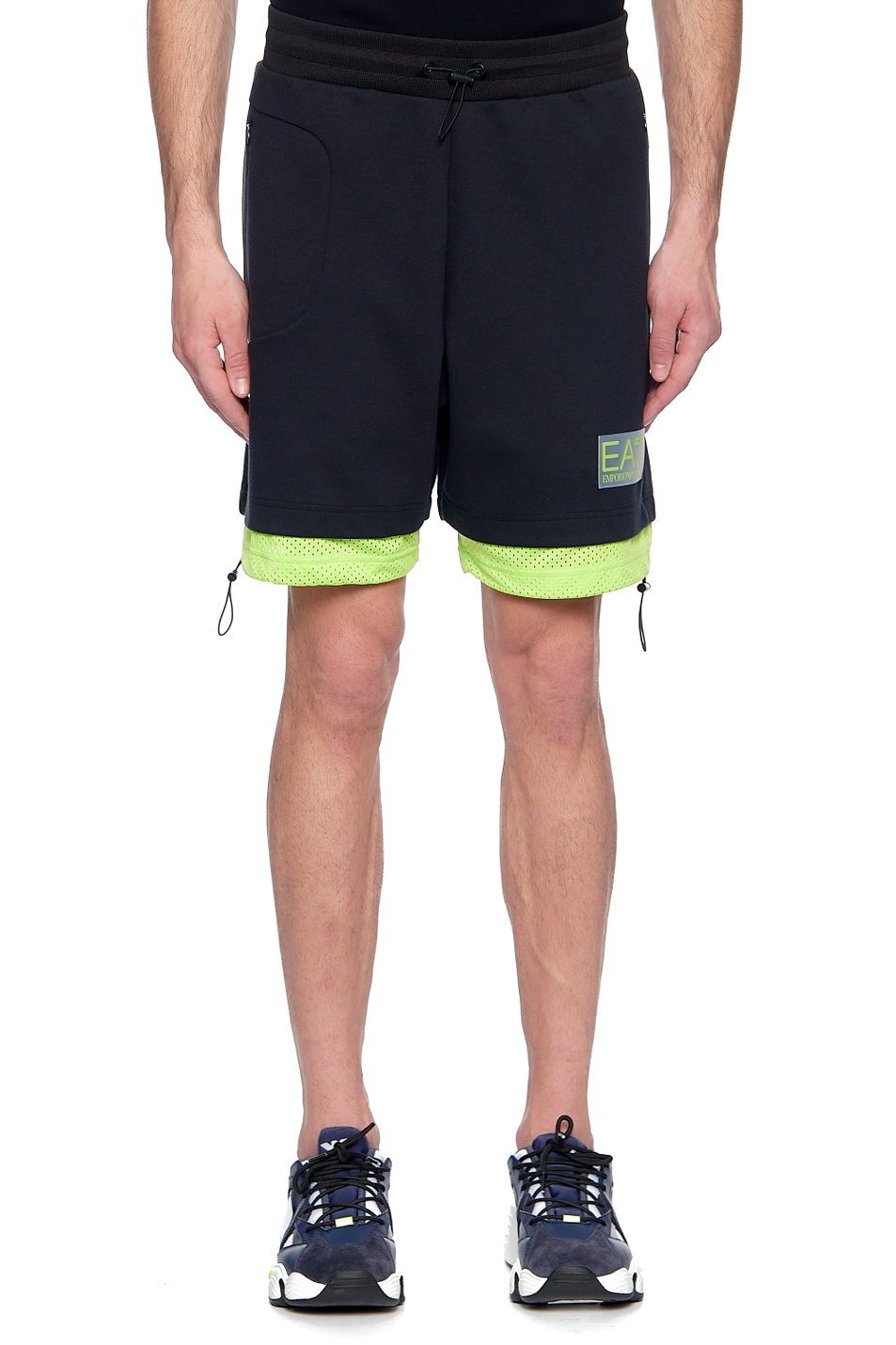 EA7 Спортивные шорты с кулисками на штанинах (цвет ), артикул 3KPS65-PJ3VZ | Фото 2