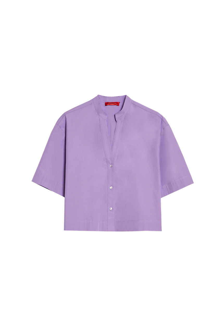 Рубашка MADRE из натурального хлопка|Основной цвет:Лиловый|Артикул:2416111074 | Фото 1