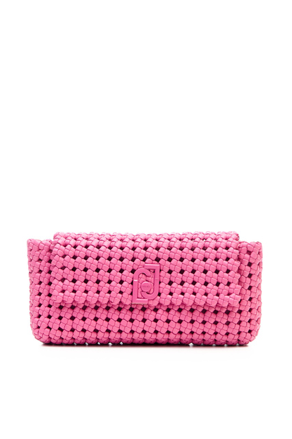 Плетеная сумка из искусственной кожи|Основной цвет:Розовый|Артикул:NA2079E0513 | Фото 1
