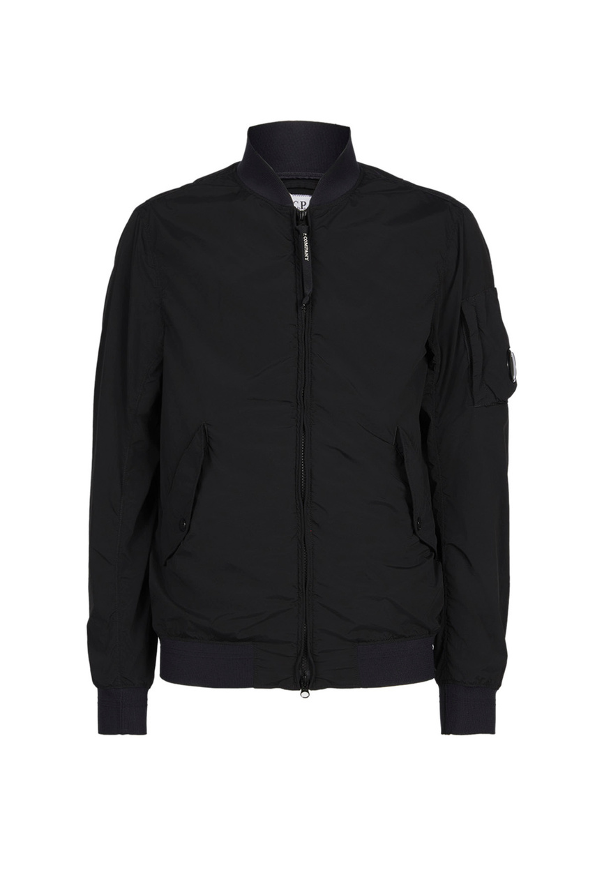 Куртка-бомбер Nycra-R из водоотталкивающего материала|Основной цвет:Черный|Артикул:14CMOW004A005864G | Фото 1