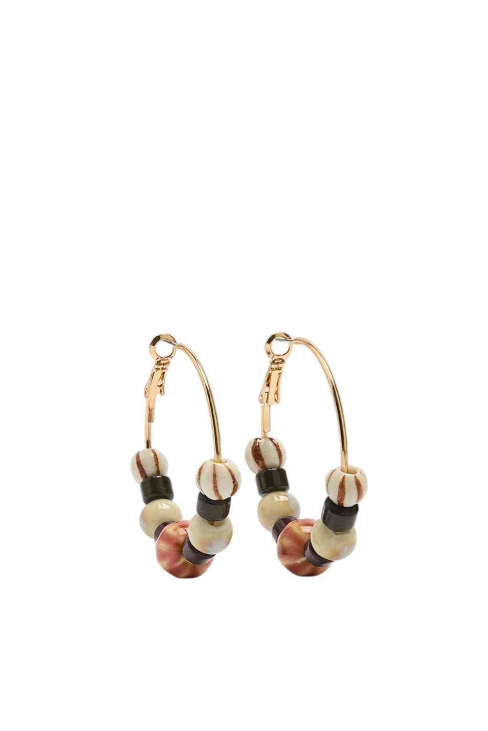 Женский Parfois Серьги-кольца с бусинами (цвет ), артикул 244868 | Фото 1