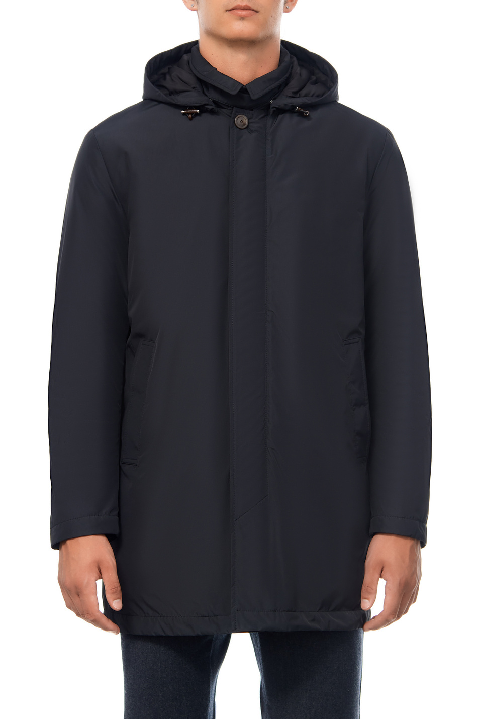 Мужской Canali Куртка однотонная с капюшоном (цвет ), артикул O10439SG01774 | Фото 1