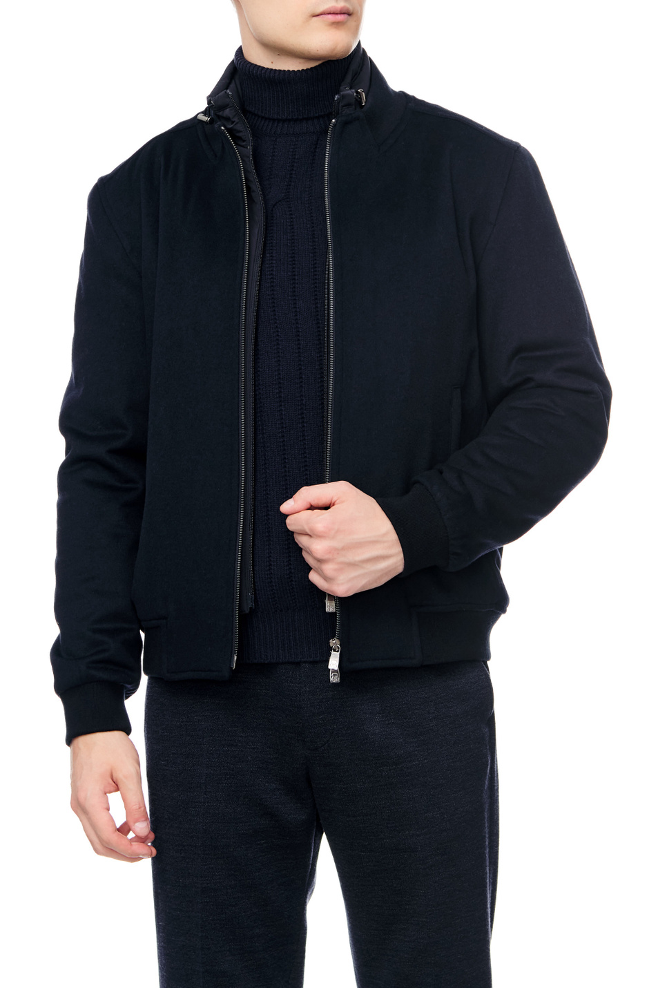 Мужской Corneliani Куртка из смесовой шерсти на молнии (цвет ), артикул 90L5R1-2820149 | Фото 3