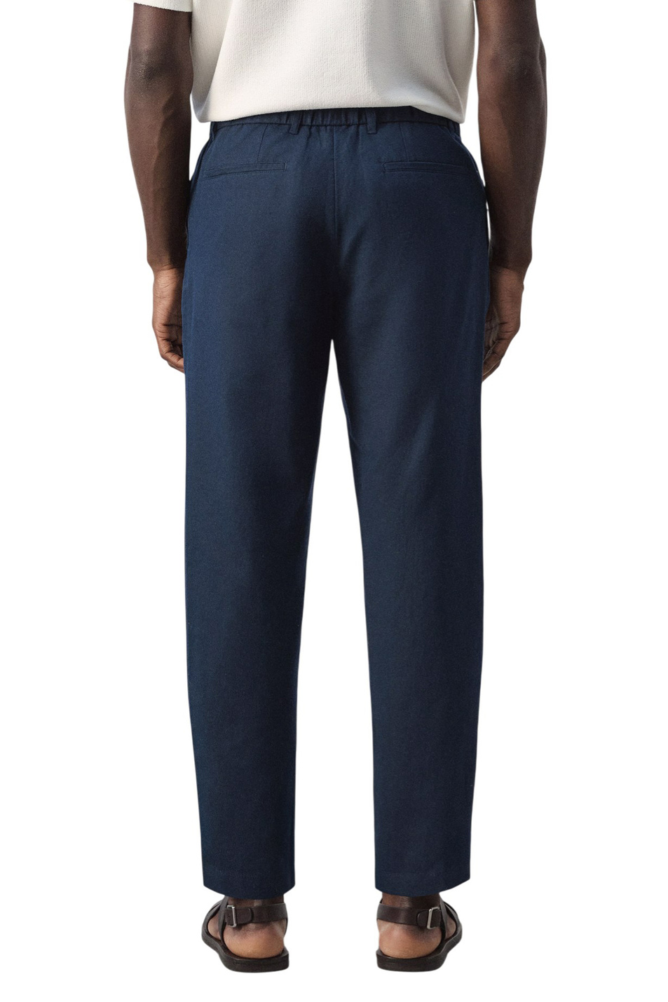 Мужской Mango Man Брюки ROMELINO из льна и хлопка (цвет ), артикул 27006714 | Фото 4