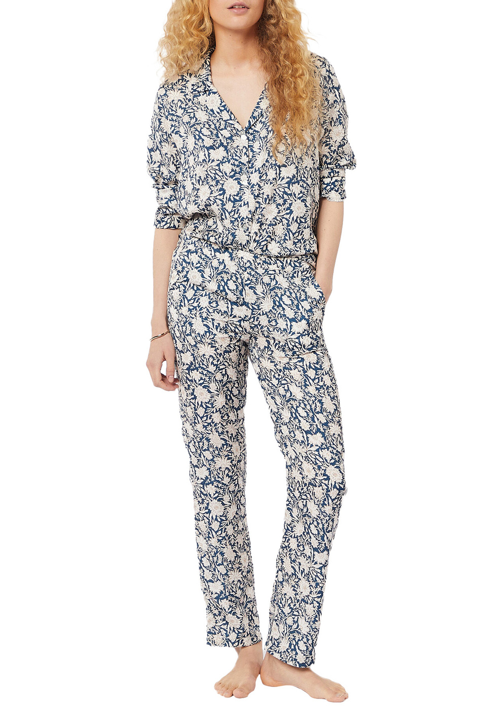 Женский Etam Пижамная рубашка IRIS с цветочным принтом (цвет ), артикул 6537989 | Фото 2