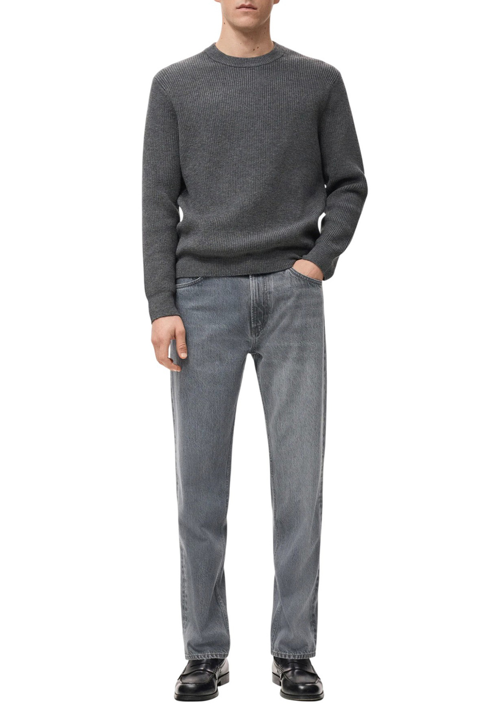 Мужской Mango Man Джинсы MOBY прямого кроя (цвет ), артикул 27041250 | Фото 2