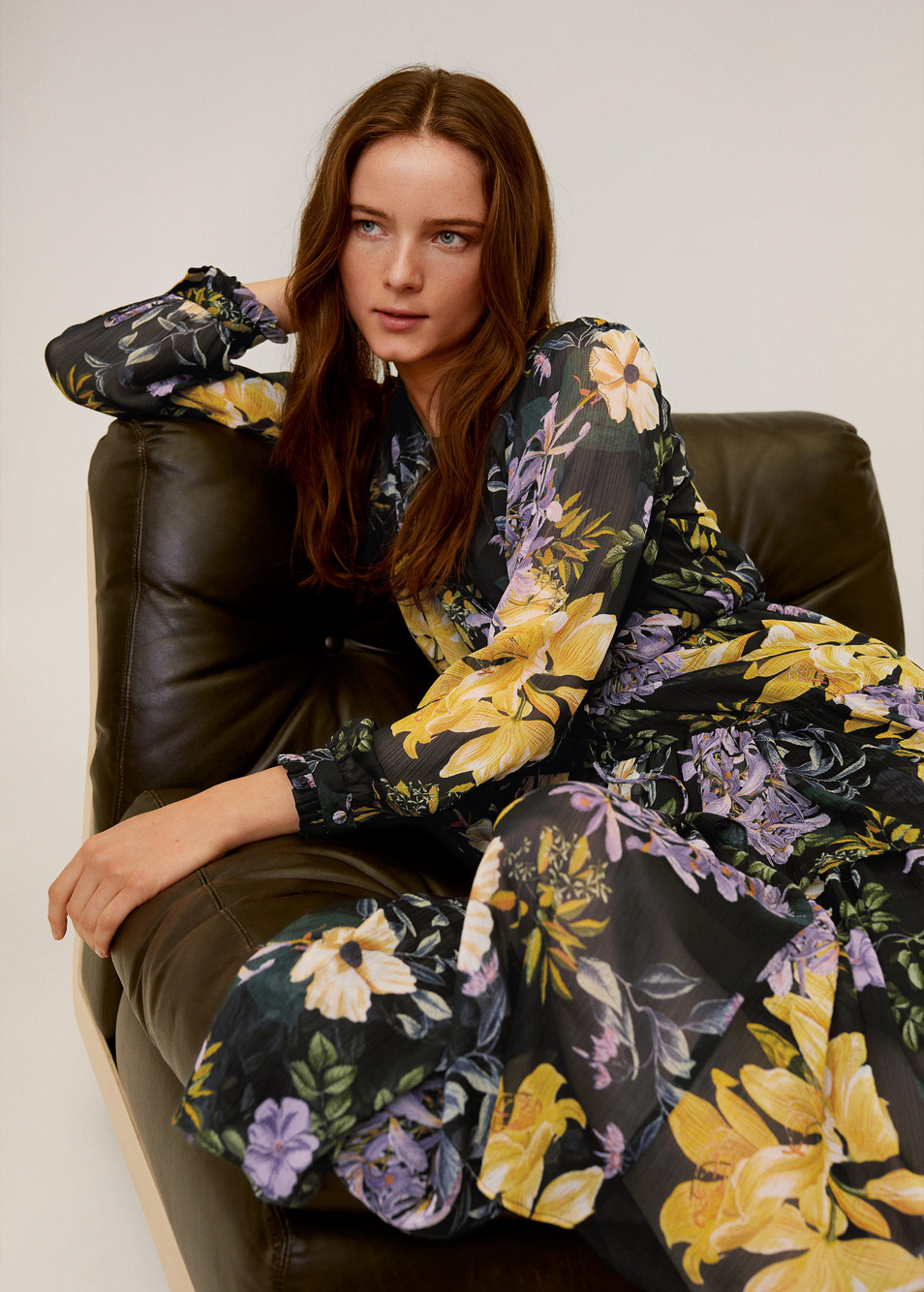 Платье ZAIDI|Основной цвет:Мультиколор Женский Mango Платье ZAIDI (цвет ), артикул 67054425 | Фото 8