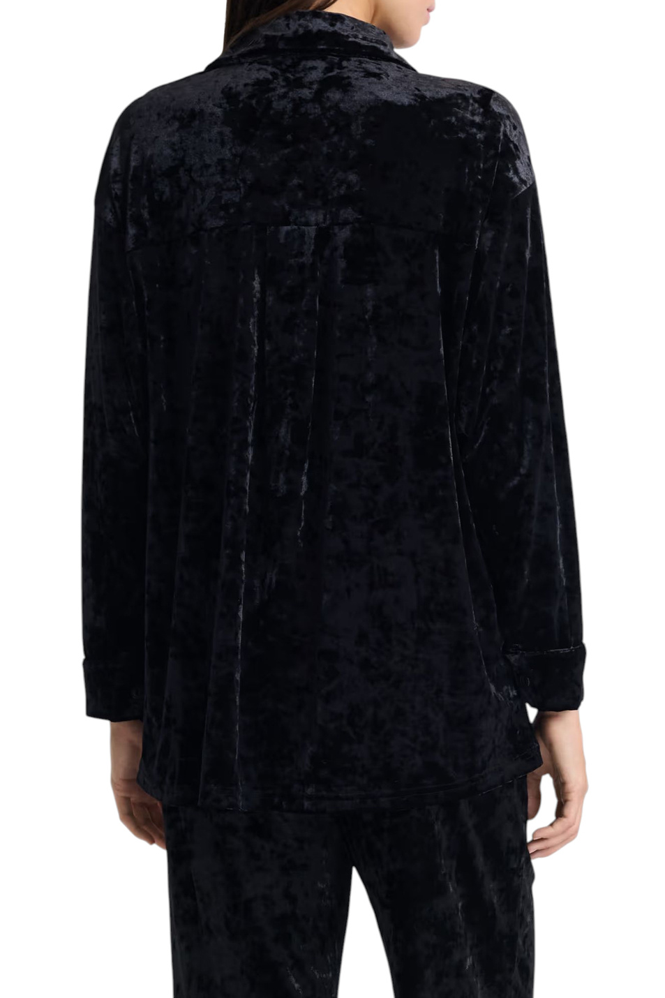 Женский Etam Пижамная рубашка FAYWEN из бархата (цвет ), артикул 6556010 | Фото 3