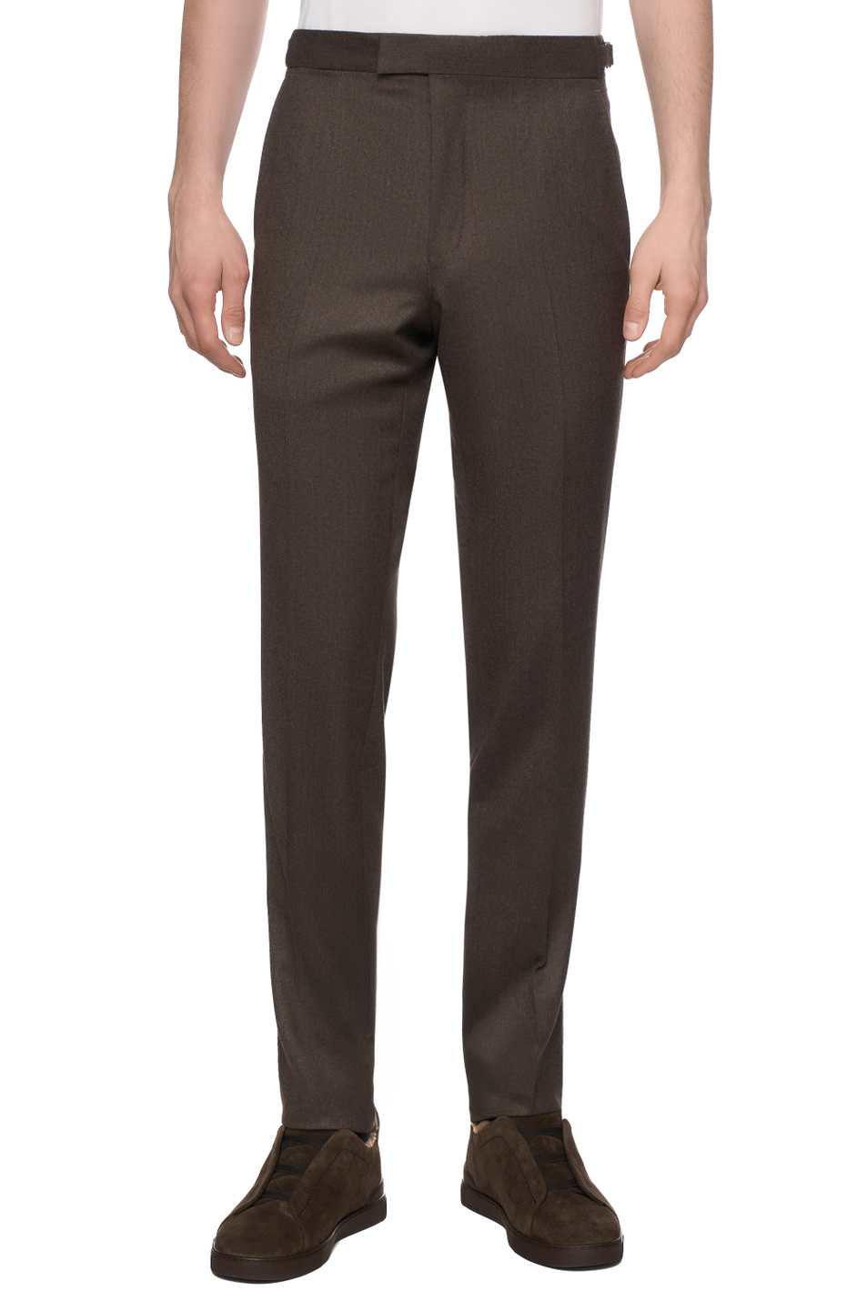Мужской Zegna Брюки из шерсти (цвет ), артикул 230F13A2-75A812-9R | Фото 4